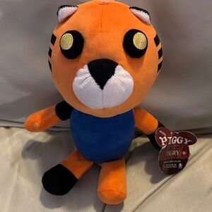 Piggy Tigry Plush Toy - Orange and Blue NWT